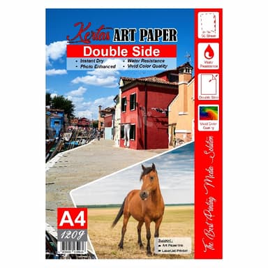 Kertas Art Paper Xantri Double Side A4 120gsm isi 50 lmbr, Kertas Art Karton Cartoon Printer A4