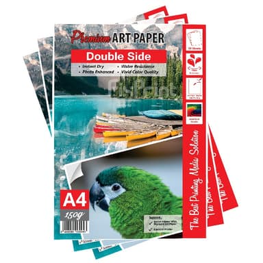 Kertas Art Paper Xantri Double Side A4 150gsm isi 50 lmbr, Kertas Art Karton Cartoon Printer A4