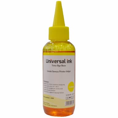 Tinta Refill Printer Ink Yellow 100ml Can EP Bro HPC Tinta Dye Base Tutup Model Kerucut