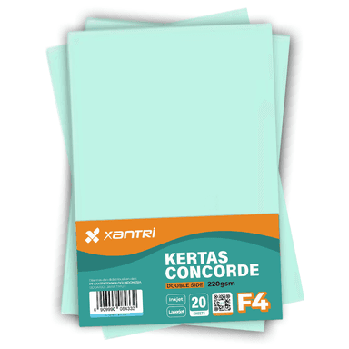 Kertas Concorde F4 220gr Light Blue Isi 20 Lembar