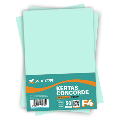 Kertas Concorde Xantri F4 90gr Light Blue Isi 50 Lembar